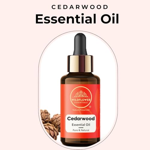 Image of Cedarwood Essential Oil for Hair Skin & Diffuser - Cedarwood Oil for Hair Aromatherapy, DIY Soap Making Scents 15ml (0.5 oz)