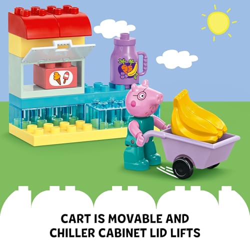 Image of LEGO DUPLO Peppa Pig Supermarket Building Toy - Peppa Pig Toys for Girls & Boys, Ages 2+ Years - Gift for Birthdays - Pretend Play Playset for Preschool - Learning & Education - 10434
