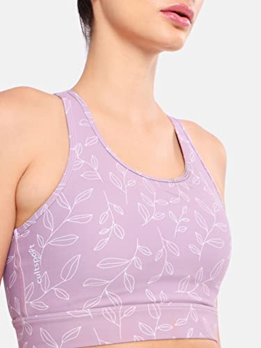 Image of CULT Cultsport Medium Impact Sports Bra | Slip on Workout Bra for Women for Gym | Criss Cross, Full Coverage, Anti Chafing | Contrast Seam Everyday Active Wear for Gym, Zumba, Yoga