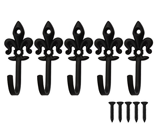 ハイロジック TQOOL スタイリッシュ シンプルフック ブラック 5個入 58656