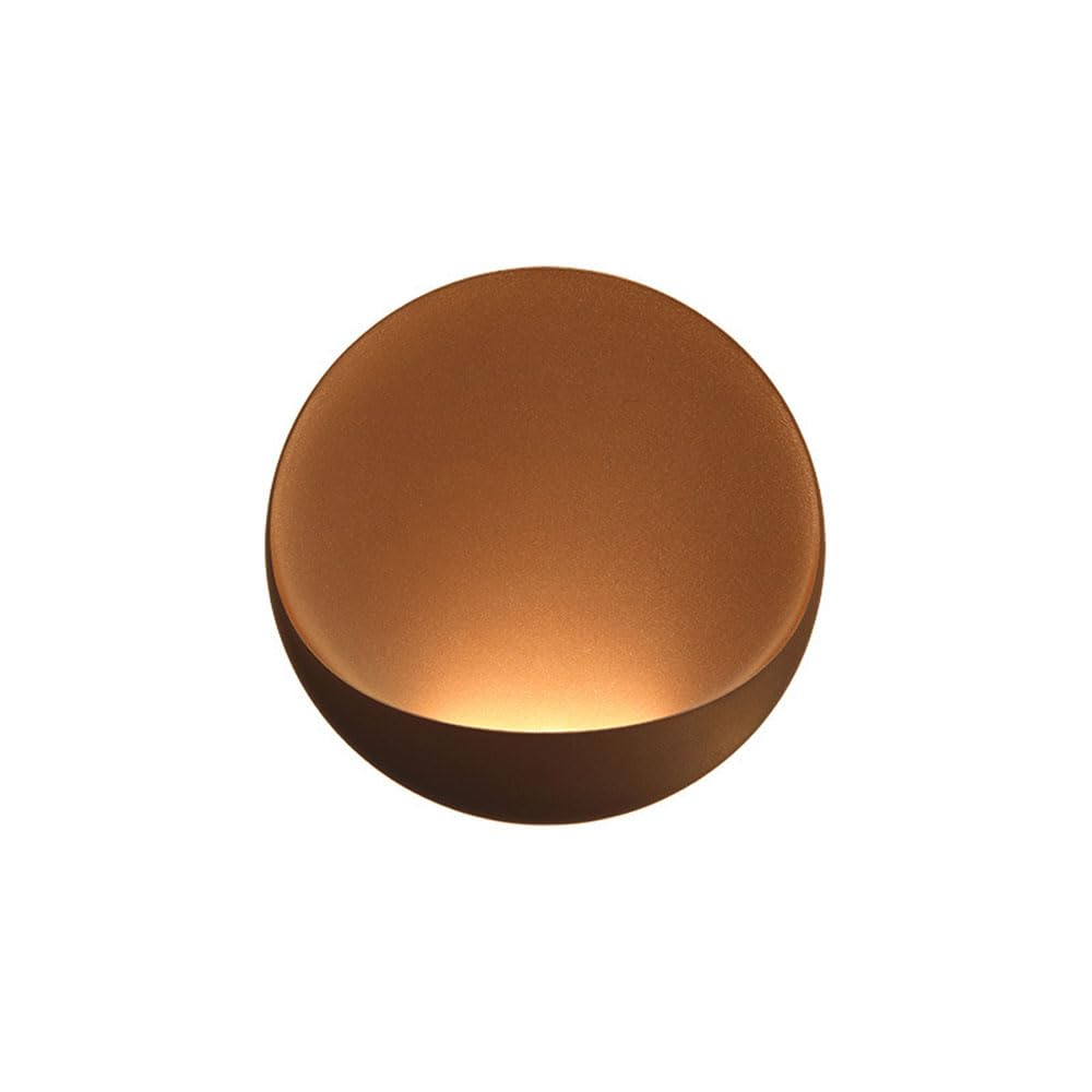 NHPJFDC Mid Century Modern Bowl-Shape Wall Light - Vintage LED Sconce for Hallway, Bedroom, Living Room Decor - Stylish Indoor Lighting Fixture