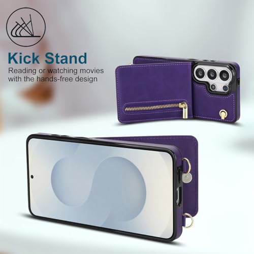 Coque Samsung S24 Plus protection intégrale avec portefeuille à zip - 5