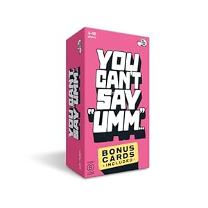 You Can’t Say UMM: A Party Game for Family and Adults, Fast-Paced Family Word Game, Must Have for Game Night, Bonus Content Included