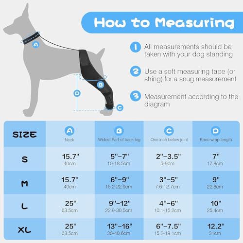 Image of Dolitego Adjustable Dog Knee Brace - Dog ACL Leg Brace for Support with Cruciate Ligament Injury, Joint Pain, and Muscle Soreness, Anti-Slip Canine Rear Leg Braces for Dogs (Medium, Left)