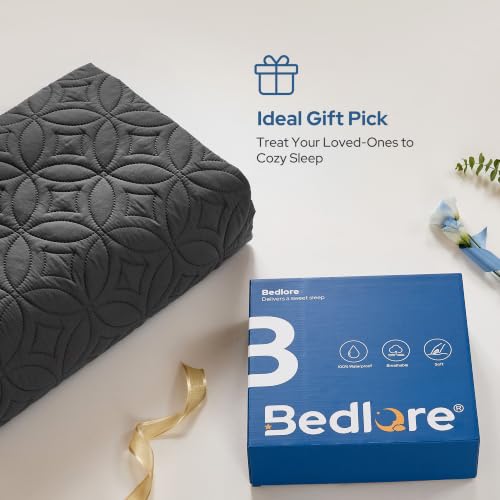 Image of BEDLORE Waterproof Mattress Protector, King Size Mattress Pad