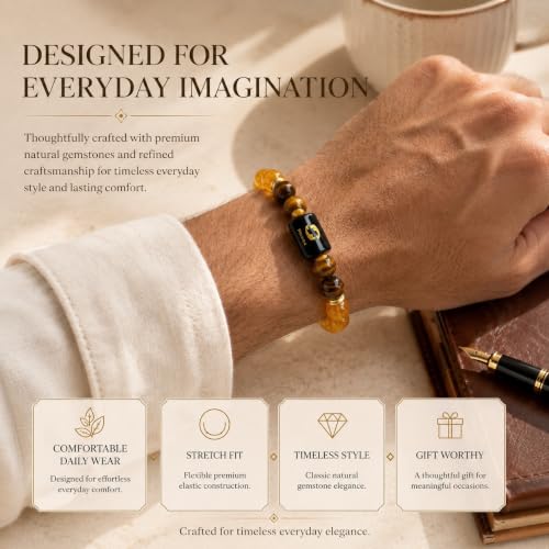 Image of Zodiac Bracelet for Men & Women | 12 Zodiac Signs & Rashi Collection | Natural Crystal Bracelets | Lab Tested Natural Stones | Premium Gift Box & Velvet Pouch