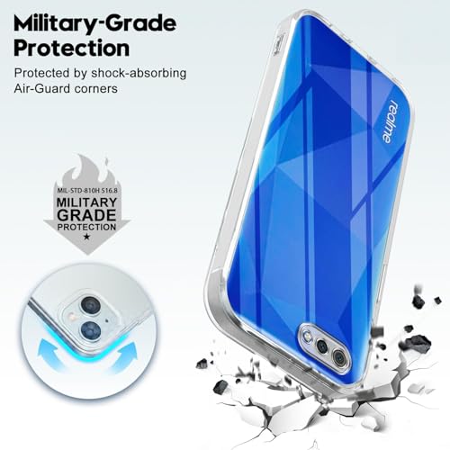 Image of Jkobi Back Cover for Realme C2 (Silicone Clear Shockproof Case with Camera Protection | Soft and Flexible | Transparent)
