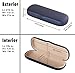 Hard Shell Eyeglass Case Clamshell for Small Frames, Reading Glasses for Women Men Eyeglasses, Metallic Matte Blue