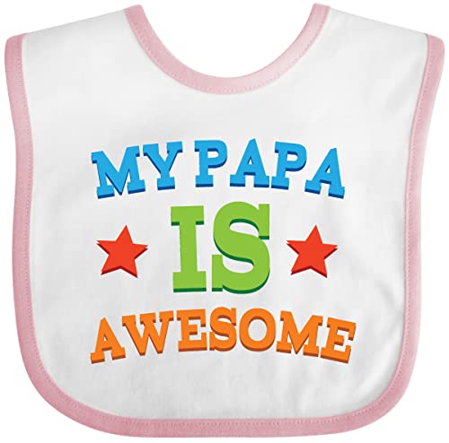 inktastic My Papa Is Awesome Baby Bib
