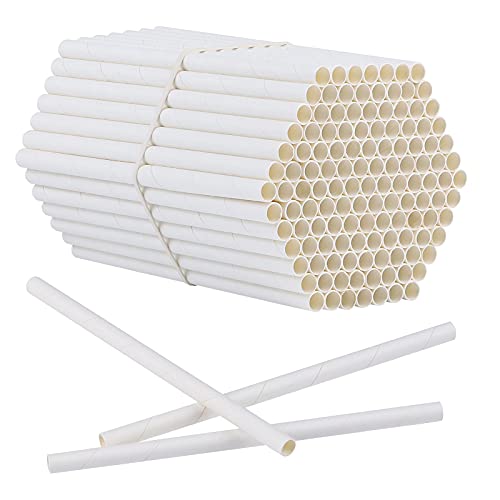 Elcoho 200 Pieces Bee Tube Refill Mason Bee Paper Inserts 6 Inches Bee Cardboard Tube Replacement Inserts Mason Bee Nesting Tubes Refills Inserts for Bee Houses and Supplies Outdoor and Garden