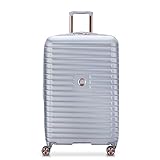 DELSEY PARIS Cruise 3.0 Hardside Expandable Luggage with Spinner Wheels, Platinum, Checked-Large 28 Inch