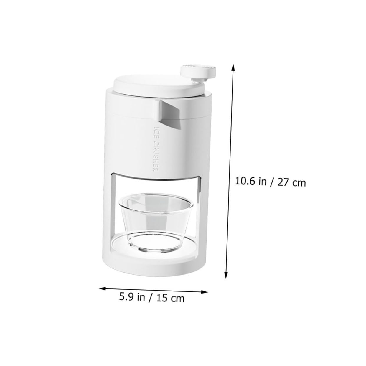 VILLCASE Manual Ice Crusher Machine Portable Hand Crank Shaving Tool for Home Use Efficient Ice Shaver for Smoothies and Treats