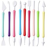 Quilax 9 Stück Modellierwerkzeug Set,Kuchenmodellierwerkzeuge,Kuchen FondantModellierwerkzeug Set,Töpferwerkzeug Modellierwerkzeug,für Backen,Dekorieren,Kuchen,Clay