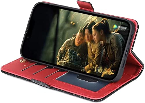 Étui rabat iPhone 13 Pro cuir véritable clapet aimanté Svart - 4