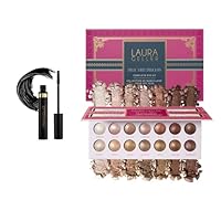 LAURA GELLER NEW YORK Delectable Delights Shimmer-Finish Baked Eyeshadow Kit with Free Mascara Included | Long-Lasting Crease-Proof Baked Eyeshadows for Mature Skin