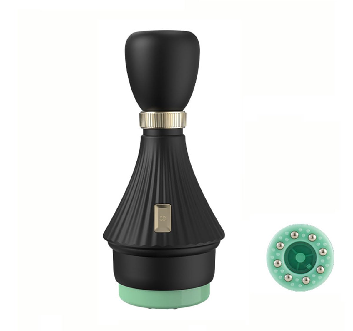 Instrumento de raspado Recargable, máquina de Masaje con ventosas Gua Sha eléctrica para aliviar el Dolor Muscular, desintoxicación Corporal e Instrumento de Belleza,Black