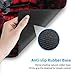 Black Red Japanese Mouse Pad XL 31.5 X 11.8 Inch Design Style Extended Large Gaming Mousepad Keyboard Full Desk Mat Non-Slip Rubber Base Stitched Edges for Home Office