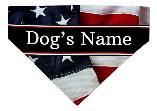 Personalized Dog Gifts Your Text USA Dog Bandana Small Dog Bandana Personalized Scarf for Dogs USA