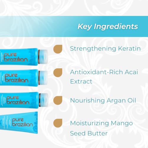 Pure Brazilian B00MC26T6I 4 Piece Essential Travel Size Kit: Anti-Frizz Shampoo thumb #2