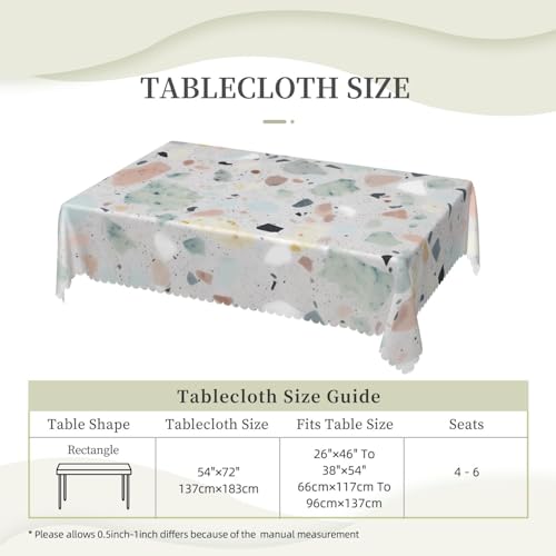 Nappe motif marbre terrazzo de qualité supérieure pour fête - 3