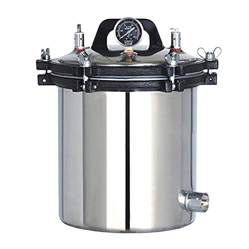 LSyySy Autoclave a Vapore Portatile 18L/24L - Sterilizzatore in Acciaio...