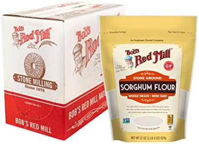 Bob's Red Mill Sorghum Flour, 22oz (Pack of 4) - Whole Grain, Vegan, Kosher