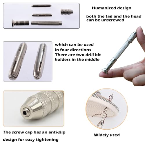Image of TYMKLMZG 16 PCS Silicone Mould Hand Drill Adjustable Long Needle Punch Wicking Needle Tools Candle Mold Punch Tool with Hook & Eye Candlewick Inserting Tool Tweezers Threader for Candle Making