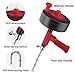 Drain Snake, Plumbing Snake With Drill Adapter, 35ft Heavy Duty Flexible Sink Steel Drain Auger Bathroom Hair Clog Removal Tool, Manual Or Powered - No auto retract or feed