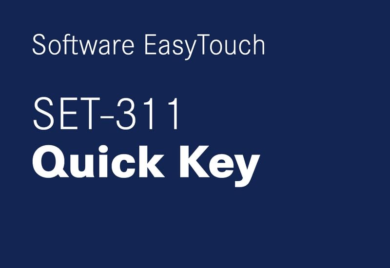 Software KERN SET-311 con teclas de selección rápida EasyTouch Quick Key adaptadas al usuario 2