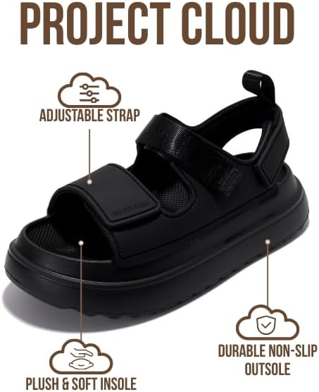 Project Cloud Platform Sandals For Women 2026 - Ultra Soft Insole Slip Resistant Womens Sandals Vacation Outfits for Women - Women's Beach Shoes (Goldie) - Image 2