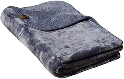 Amago - Manta acogedora, de microfibra, tacto similar a la cachemira, 180 x 220 cm, antracita