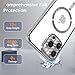 IAIYOXI Magnetic Clear Case for iPhone 12 Pro Max with Full Camera Lens Protection,Compatible with MagSafe,Plating Soft TPU Phone Case,Anti-Scratch Shockproof Slim Cover for Women Gilrs Men - Sliver