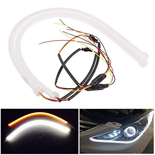 PRIKNIK 60cm Flexible Daytime DRL+Indicator Set of 2-Compatible with M-ahindra S-corpio Type 1 (2006-2008)-image-6