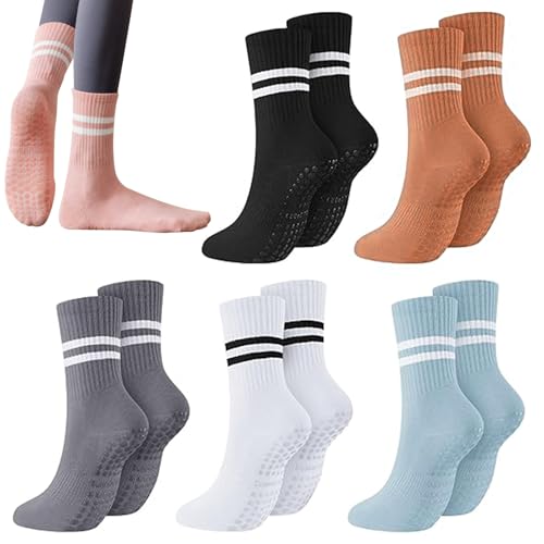 La mejor comparación de Ropa de Yoga y Pilates para Niña que Puedes Comprar On-line. 49 SYCYKA Calcetas Pilates Mujer, 6 Pares de Calcetines Antiderrapantes Mujer, Calcetas Yoga Algodon, Pilates Socks para Yoga, Baile, Barra, Deportes de Interior