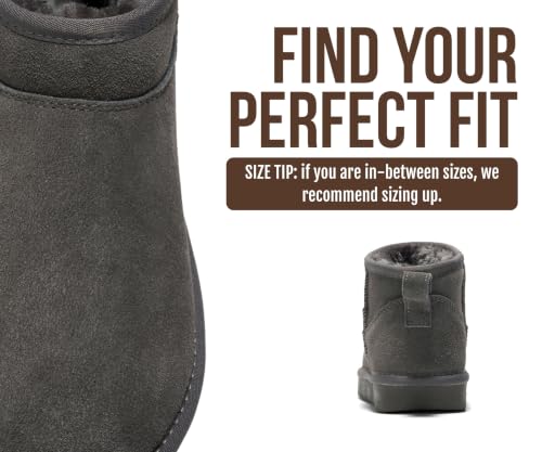 Image of Project Cloud Genuine Leather Ankle Boots for Women - Water Resistant with Memory Foam Insole Winter Boots - Trending Shoes & Comfortable Women's Ankle Boots (Hippy)
