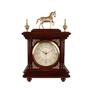 Xumh2024-3 Klasyczny Zegar Kominkowy Mahoniowy