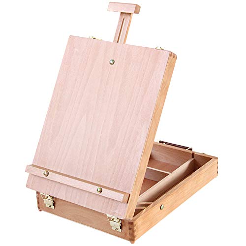 Buy TTAototech Table Easel Box, Wooden Table Box Easel with Storage