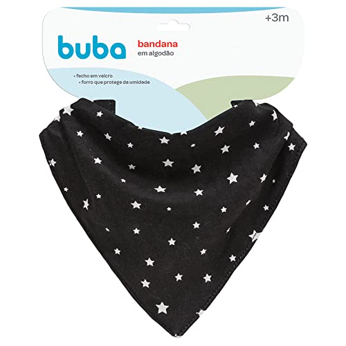 Bandana Baby Estrelinhas, Buba, Cinza