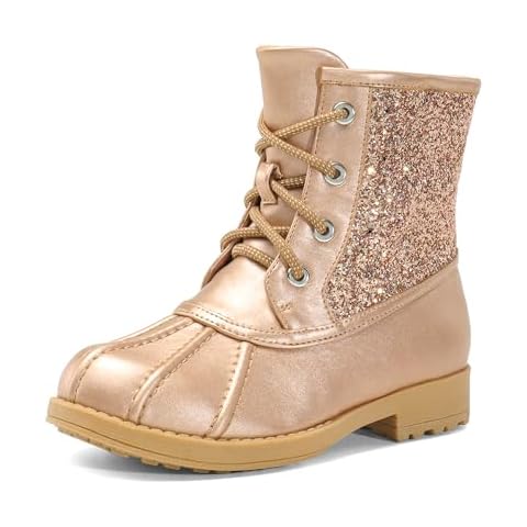 DREAM PAIRS Girls Glitter Ankle Boots Cover