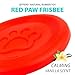 Jeffers Pet Natural Rubber Dog Chew Toy – Red Paw Shaped Frisbee, Medium – Vanilla Scent, Durable, Non-Toxic, Dishwasher Safe, Interactive Fetch & Tug Toy - Perfect for Training Medium Chewers