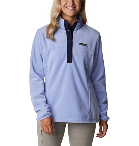 Image of Columbia Womens Benton Springs Half Snap II Pull Over Fleece Jacket, Dark Stone /Canoe /Vintage Blue, 3X