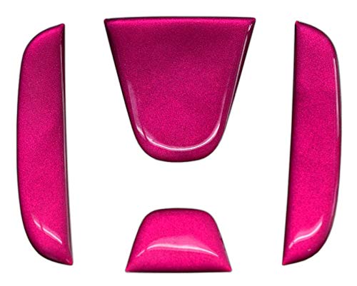 BATBERRY ドーミングステアリングエンブレム ホンダS2 メタリックピンク N-BOX JF3/JF4 ステアリング用 メタリックカラー 1個