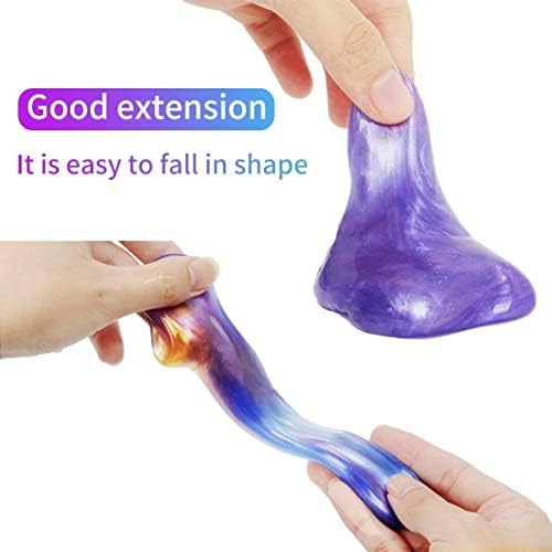 Galaxy Egg Slime Floam,Hirsrian 2 pack 60g Fluffy Slime Colorful Mud Non-toxic DIY Toys Stress Relief for Kids Adults