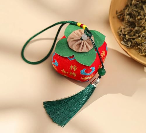 Set de 4 colgantes sachet de ajenjo Año Nuevo y Año Chino miniatura 4