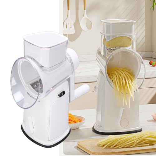 Rallador Giratorio de Cocina con 5 Cuchillas y Almacenamiento miniatura 2