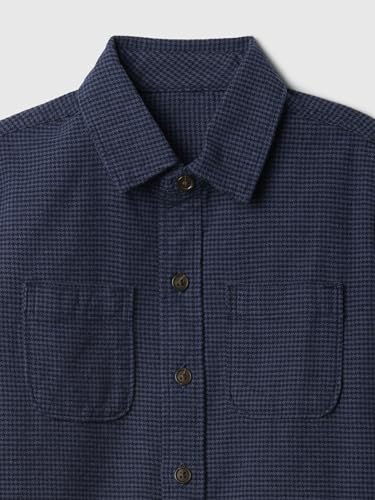 GAP Boys' Long Sleeve Flannel Button-Down Shirt3