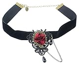 Woolen Handmade Craft Retro Noble Elegant Necklace Vampire Accessories Wedding Decoration