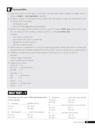 Image of MTG English (IEO) Olympiad Prep Guide Class 7 | Detailed Theory, Exercise with Self Test For Practice | SOF Olympiad Books For Exam 2026-27 (Useful For Level-1 & 2)