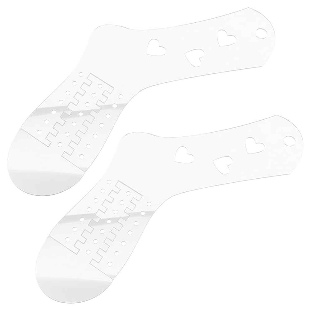 Littimoon Sock Blockers Acrylic Adjustable Sock Model Woven Socks Template Stocking Display Mold for Knitting 2Piece