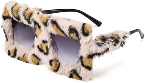 arrderly 1 gafas de sol de felpa de gran tamaño, gafas de sol per...